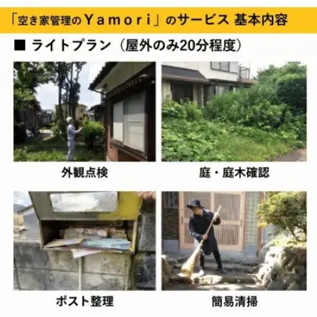 和泉市内限定!空き家管理サービス　Yamoriライトプラン(1回/20分程度) 巡回サービス　清掃【1740668】