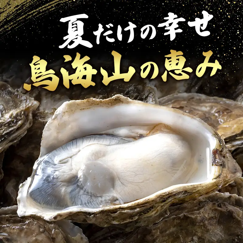 【先行予約】天然岩牡蠣 5～6個 生食可 象潟産 ナイフ無