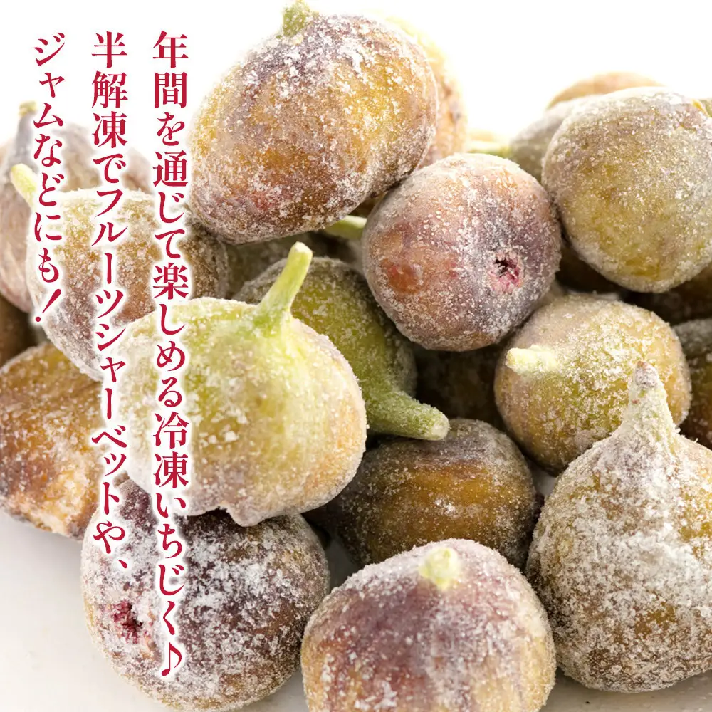 冷凍あまおう（いちご）と冷凍とよみつひめ（いちじく）セット　計約２kg