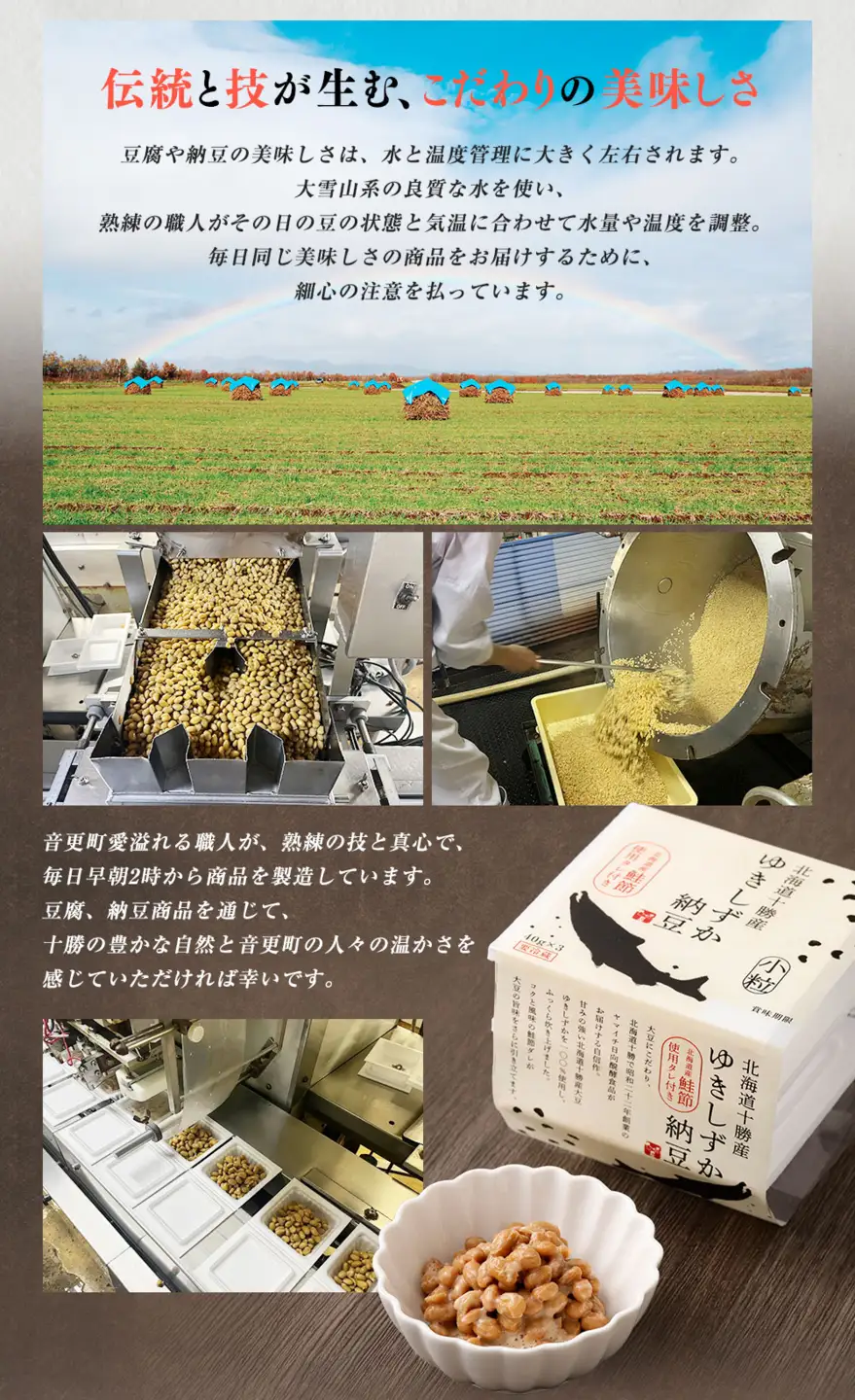 【ふるなび限定】【11ヶ月定期便】ゆきしずか納豆 3段×12個セット【D37】 合計396食分 なっとう 大豆 朝食