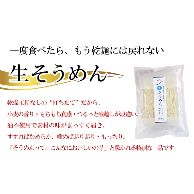 稀少 生そうめん 2人前×6個 乾燥していない「生」のそうめん 本格生麺 そうめん 素麺 つるつる ぷりぷり 新食感