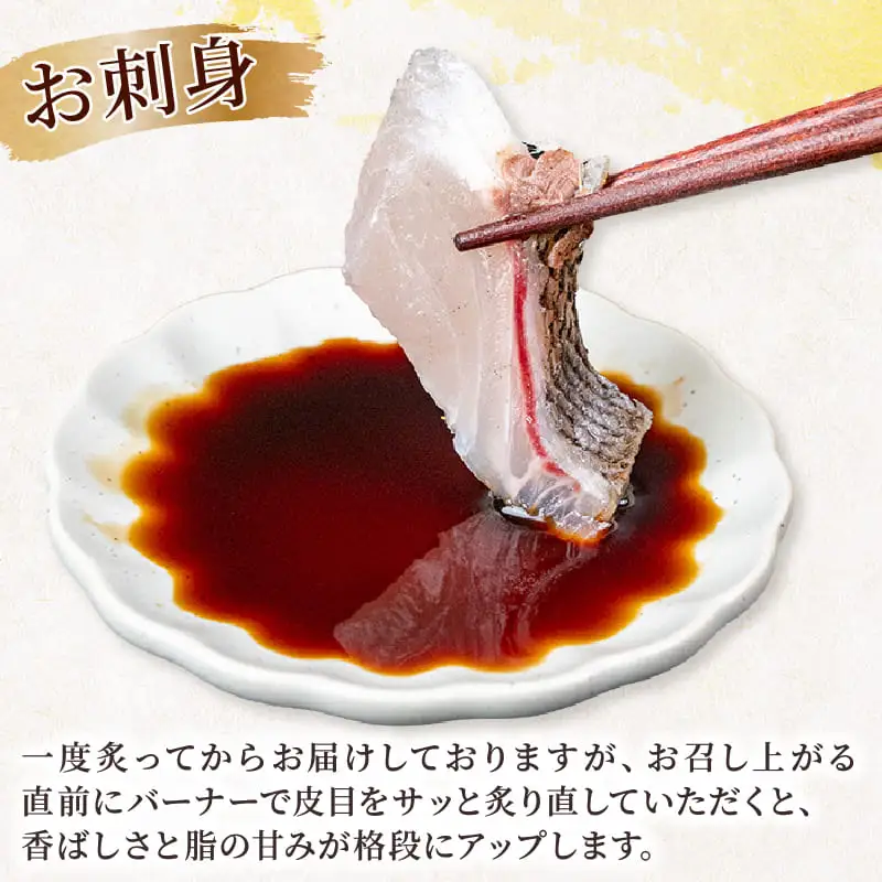 イサキ 皮付き 炙り 2尾分 炙り