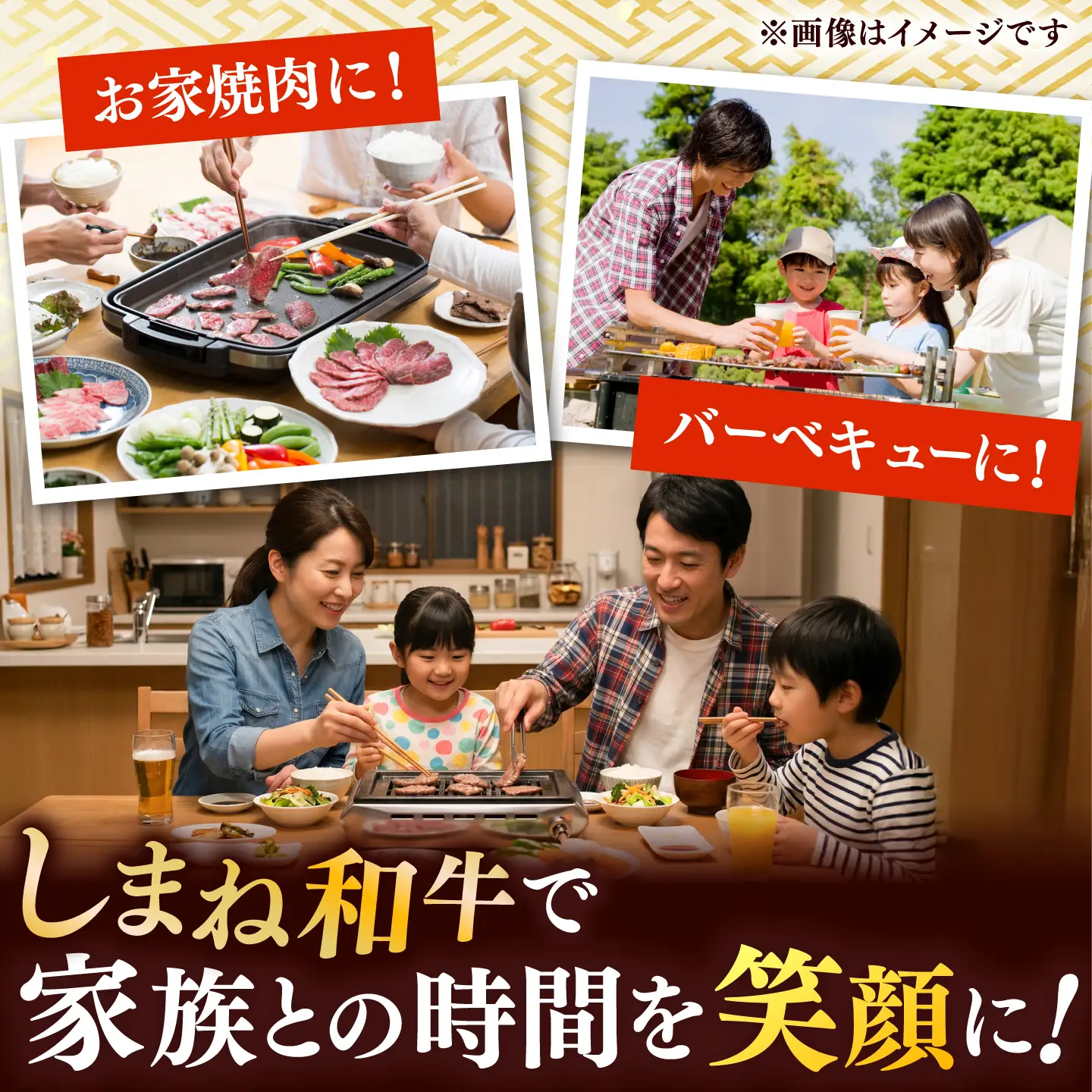 しまね和牛 焼肉3種食べ比べセット 600g 肩ロース・カルビ・モモ [AIDI023] 牛肉 牛肉