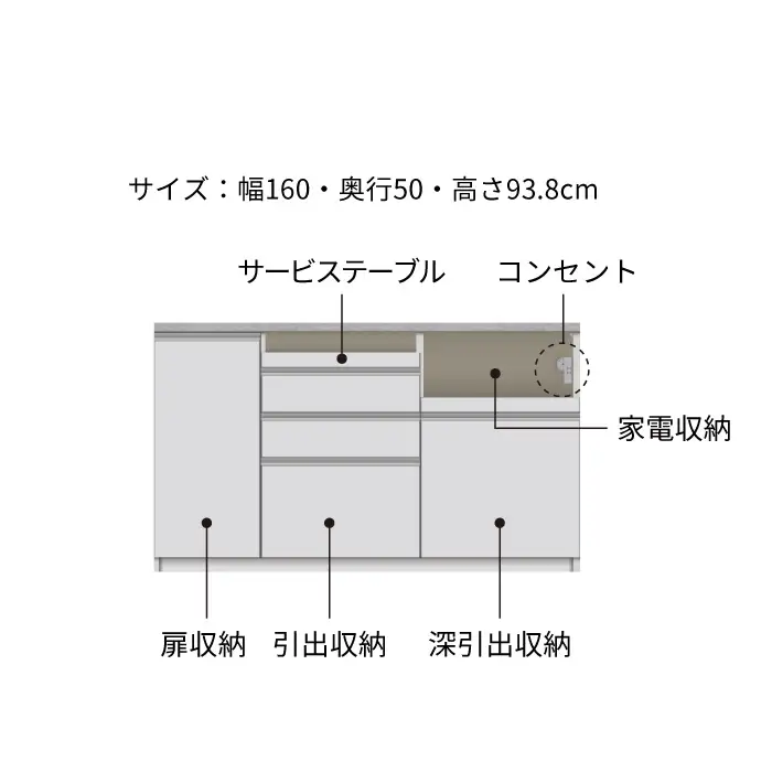 キッチンボード JN-1600R下台 [No.1183] ／ 家具 インテリア 岐阜県