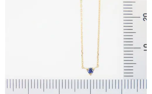 9月 誕生石 K18イエローゴールドブルーサファイアネックレス [工房グリーム 山梨県 中央市 21470835] アクセサリー ジュエリー プレゼント ギフト 贈りもの