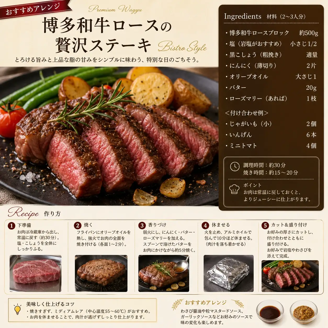 この味プレミアム！【A4～A5】博多和牛ロースブロック 約1kg（500ｇ×2ｐ)【CP070b】