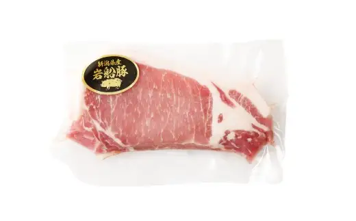 【村上市 豚】 岩船豚 ロース 計約600g（約150g（1枚）×4パック） ／ 肉 にく お肉 豚肉 ぶた肉 ブタ肉 ポーク ロース肉 ジューシー やわらか 小分け 冷凍 国産 001-0004