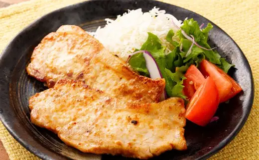 【村上市 豚】 岩船豚 ロース味噌漬け 計約800g（約200g（タレ込／2枚）×4パック） ／ 肉 にく お肉 豚肉 ぶた肉 ブタ肉 ポーク ロース肉 みそ漬け 味噌だれ ジューシー やわらか 小分け 冷凍 国産 001-0008