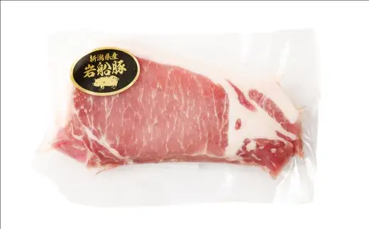 【3回定期便】【村上市 豚】 岩船豚 ロース 約600g（約150g（1枚）×4パック） ／ 肉 にく お肉 豚肉 ぶた肉 ブタ肉 ポーク ロース肉 ジューシー やわらか 小分け 冷凍 国産 001-0012