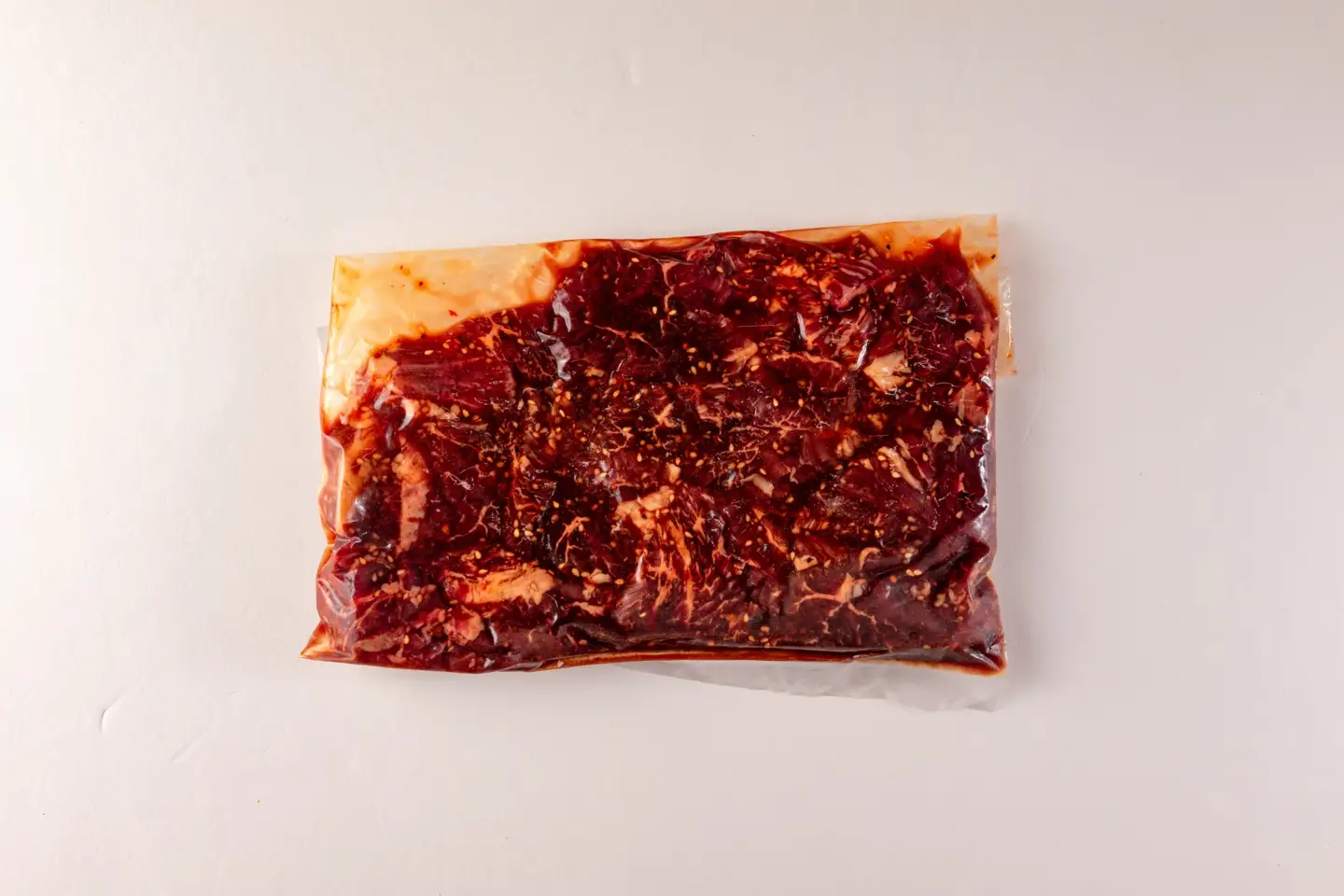 お徳用カルビ焼肉（外国産牛肉 特製タレ漬け）1kg 500ｇ×2Ｐ真空パック【MI704】