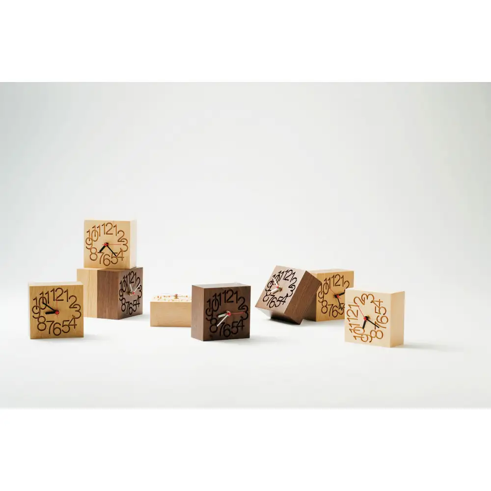 旭川家具 コサイン MUKU時計(小) タモ 時計 _05771