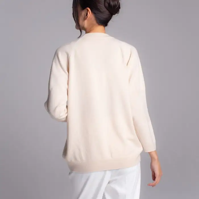 【期間限定(～8/31) エシカルプライス 】【 UTO カシミヤ 】レディース ベビーカシミヤ 100% リラックス ラグランセーター 岩手県 北上市 X0073R0805 ユーティーオー カシミヤ cashmere 