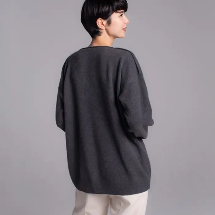 【期間限定(～8/31) エシカルプライス 】【 UTO カシミヤ 】レディース ベビーカシミヤ 100% ボックスシルエット セーター 岩手県 北上市 X0075R0805 ユーティーオー カシミヤ cashmere