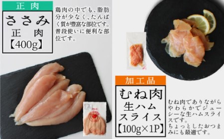 宮崎ブランド みやざき地頭鶏加工品・正肉セット(甲)