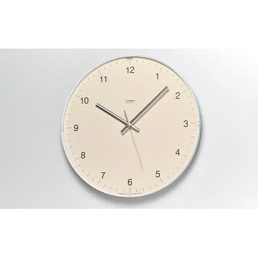 Biome clock LC24-16 BG（desert） ベージュ Lemnos レムノス  時計 とけい 秒針 子ども部屋 掛け時計 入学祝い 誕生日プレゼント おしゃれ インテリア 日本製 富山県 高岡市 FAD-2006