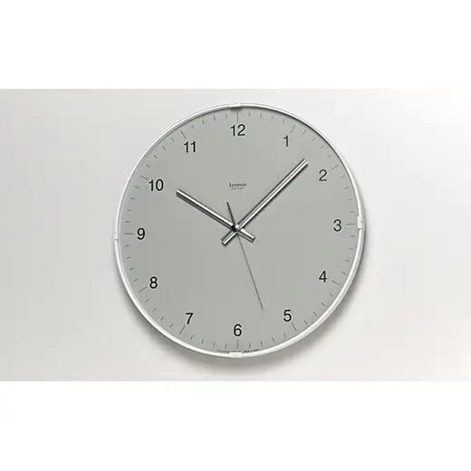 Biome clock LC24-16 GY（cave） グレー Lemnos レムノス  時計 とけい 秒針 子ども部屋 掛け時計 入学祝い 誕生日プレゼント おしゃれ インテリア 日本製 富山県 高岡市 FAD-2007