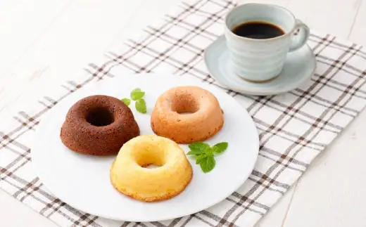 焼ドーナッツ （ ミックス ） 15個入 （ バニラ ・ チョコ ・ いちご 各5個ずつ ） 焼き菓子 詰め合わせ スイーツ お菓子 菓子 おかし 洋菓子 焼菓子 ドーナツ ドーナッツ 食べ比べ セット