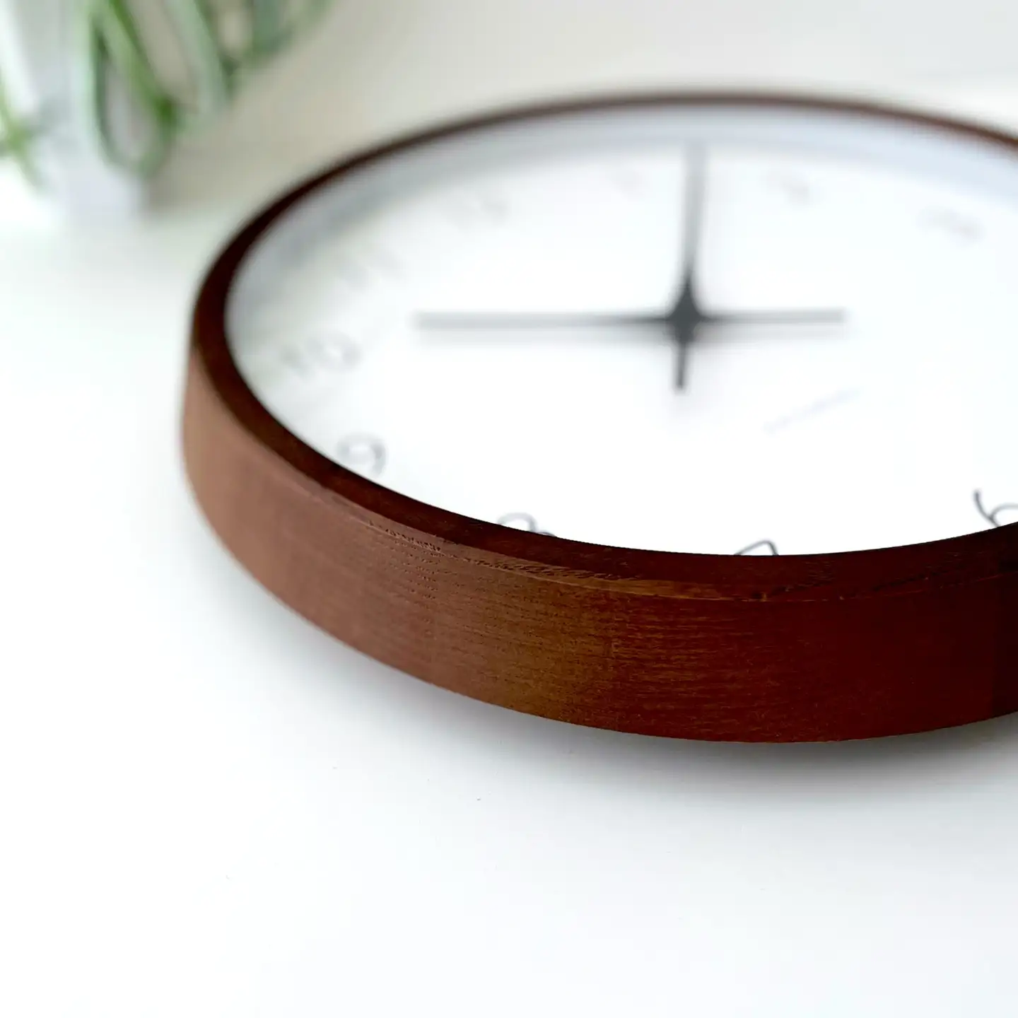 KATOMOKU muku clock 7 ≪km-60BRRCS≫木製掛け時計(ブラウン/SKP電波スイープムーブメント(連続秒針))【R7555】