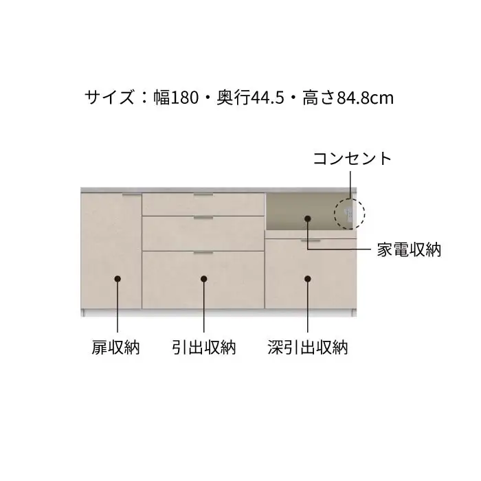 キッチンボード RL-S1800R下台 [No.1232] ／ 家具 インテリア 岐阜県