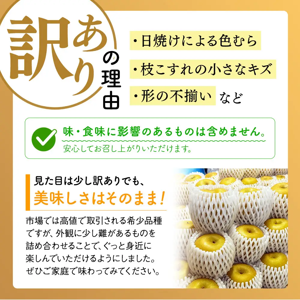 東商果樹園 新甘泉 (訳あり) 5kg【8月下旬以降お届け】