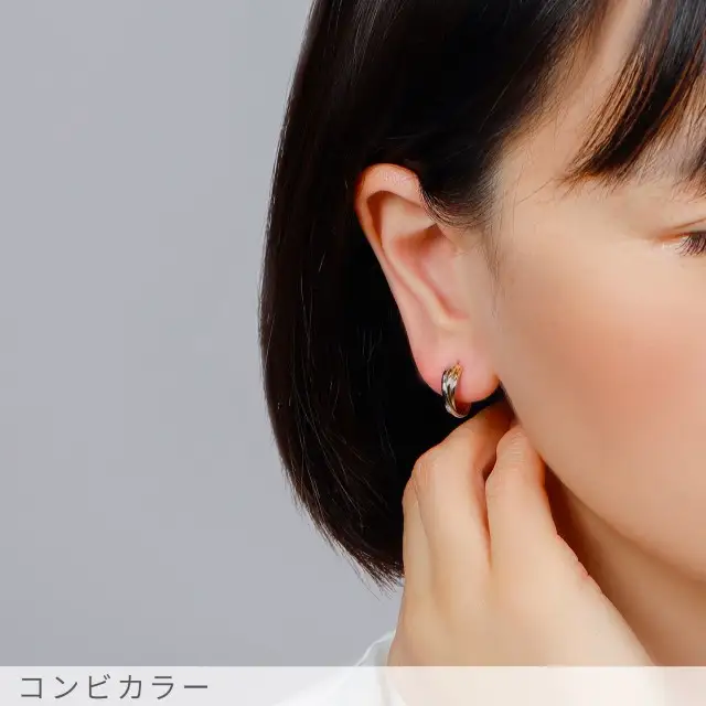コンビカラー フープピアス large /a0440mt
