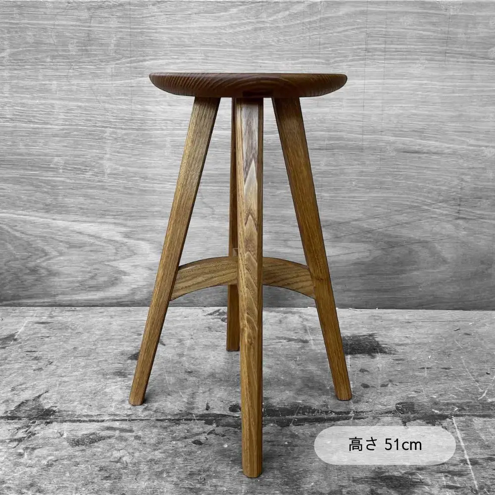 【限定品】割れ止め入りスツール（栗） / スツール 椅子 いす イス 家具 木工品 木製