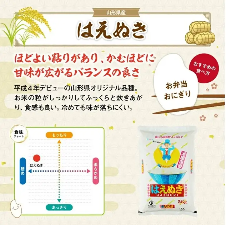 SH0090　7月下旬発送開始／【6回定期便】［精米］米屋自慢のはえぬき　5kg×6回(計30kg) TO