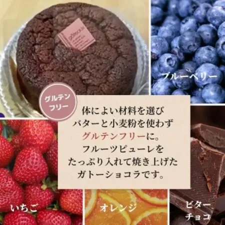 濃厚ガトーショコラ 8個【グルテンフリー・小麦粉バター不使用】芳醇なフルーツ香る贅沢な味わい【配送不可地域：離島】【1738904】