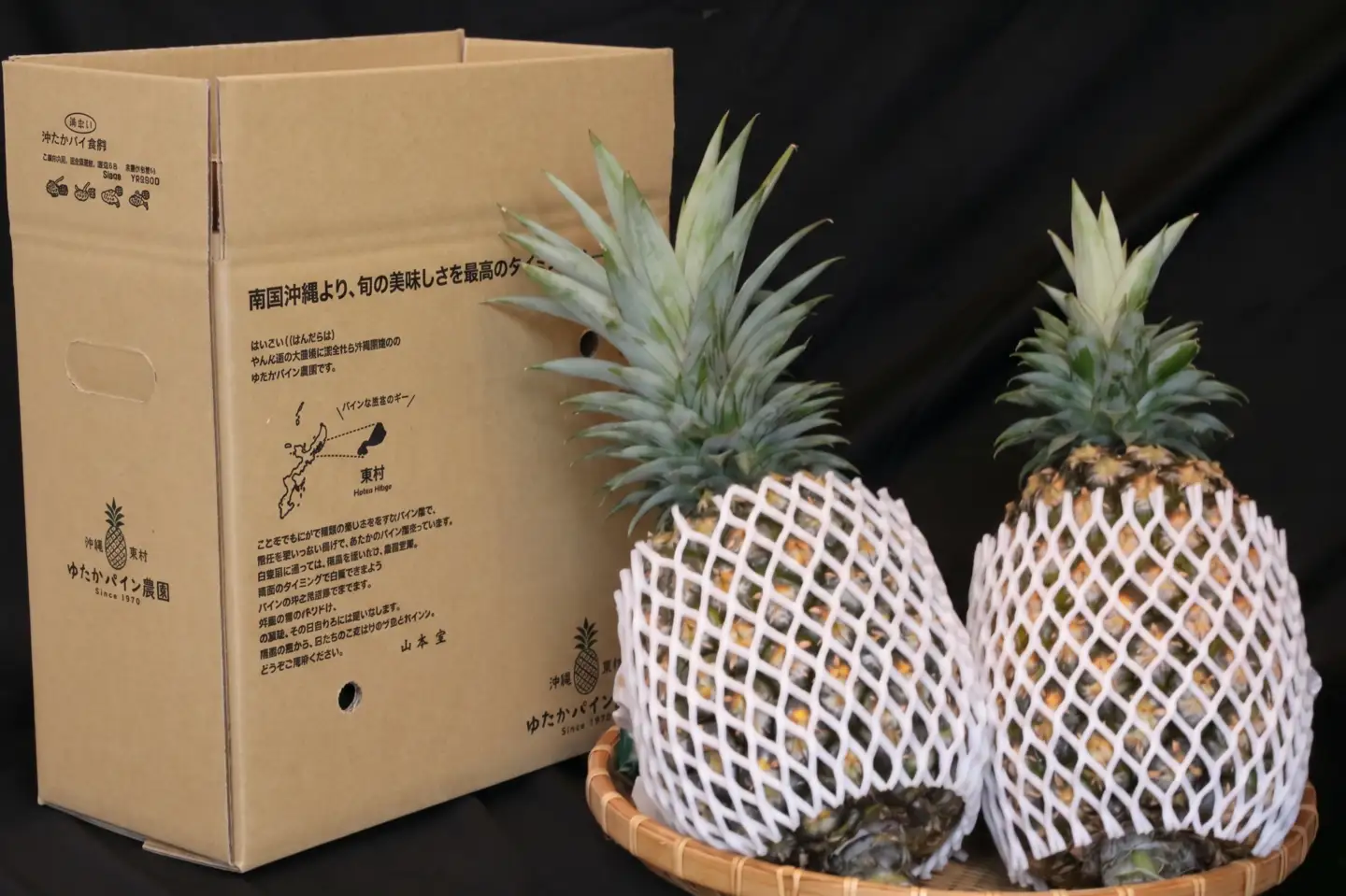 パイナップル ゴールドバレル2玉（贈答用） 約5kg未満 ゆたかパイン農園　