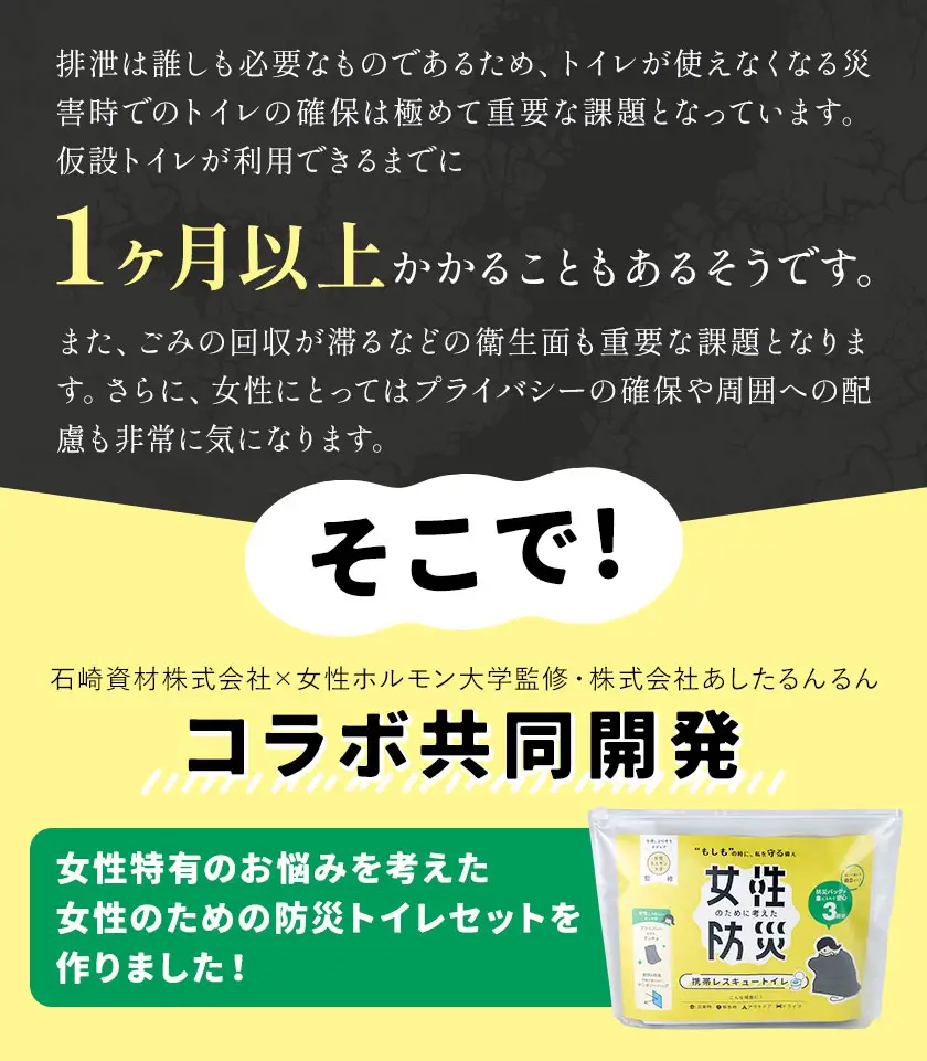 携帯レスキュートイレ 女性のために考えた防災 5セット 