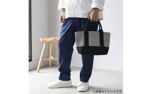 三河木綿刺し子織バッグ OBIトートミニ （ 消防刺子 ） 