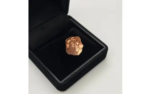 とよかわバラの銅襟バッジ 【 Lapel Rose 】