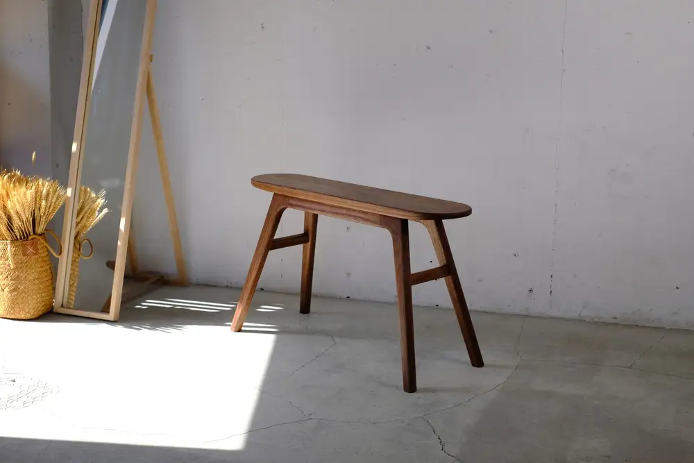 Aile bench un Volant（エールベンチ アン ヴォラント） | 木製 ブラック ウォールナット 手作り コンパクト 愛知県 幸田町 送料無料