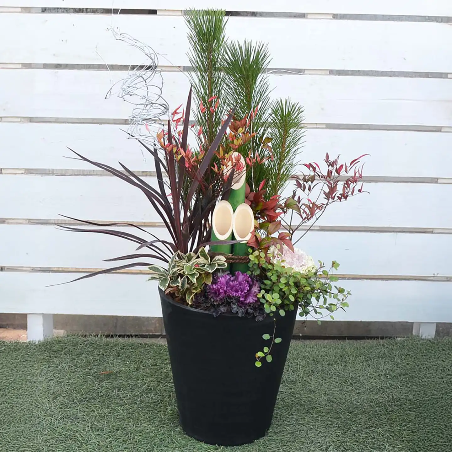 【先行予約】お正月寄せ植え 大村市 アトリウム琴花園/縁起物 年末年始 お正月飾り 門松 お正月 記念 お祝い インテリア[ACZZ013]