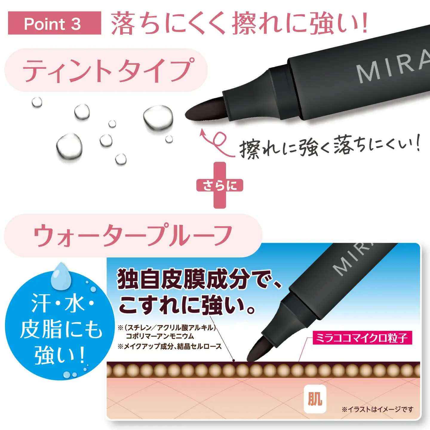 MIRACOCO ミラココ 眉ティント ライナー 【チャコール】 |  アイブロウ 