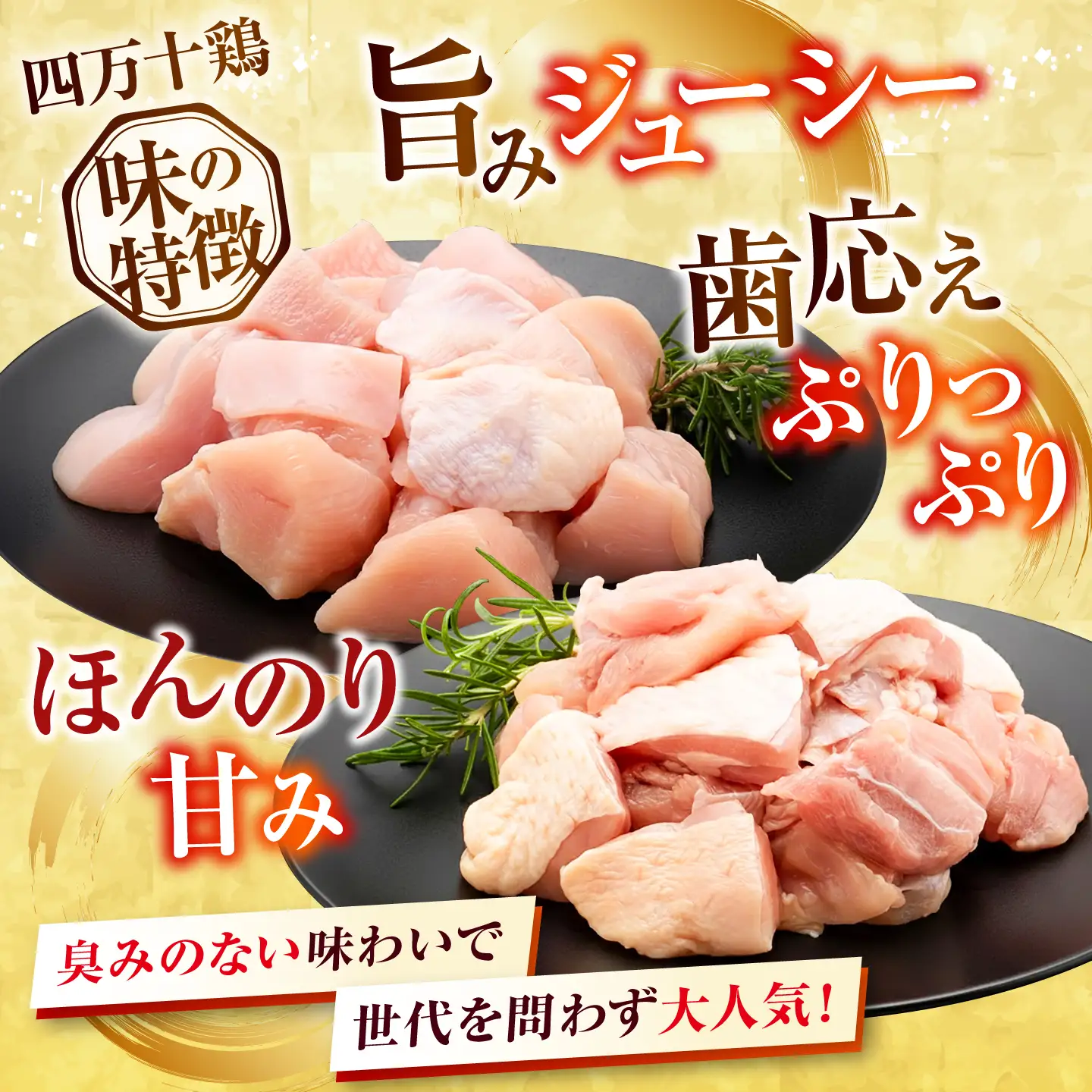 【6回定期便】四万十鶏「もも肉」「むね肉」 切身 計約1.2kg（約300g×4パック）カットでかんたん時短セット / 四万十鶏 もも肉 むね肉 小分け 冷凍 カット 時短 【三栄ブロイラー販売株式会社】[ATDP026]