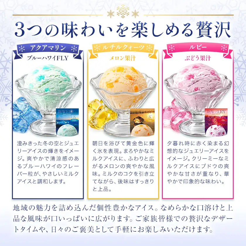 ジュエリーアイス ミルク 12個 (各種4個) [北海道豊頃町]《7-14日以内に出荷予定(土日祝除く)》