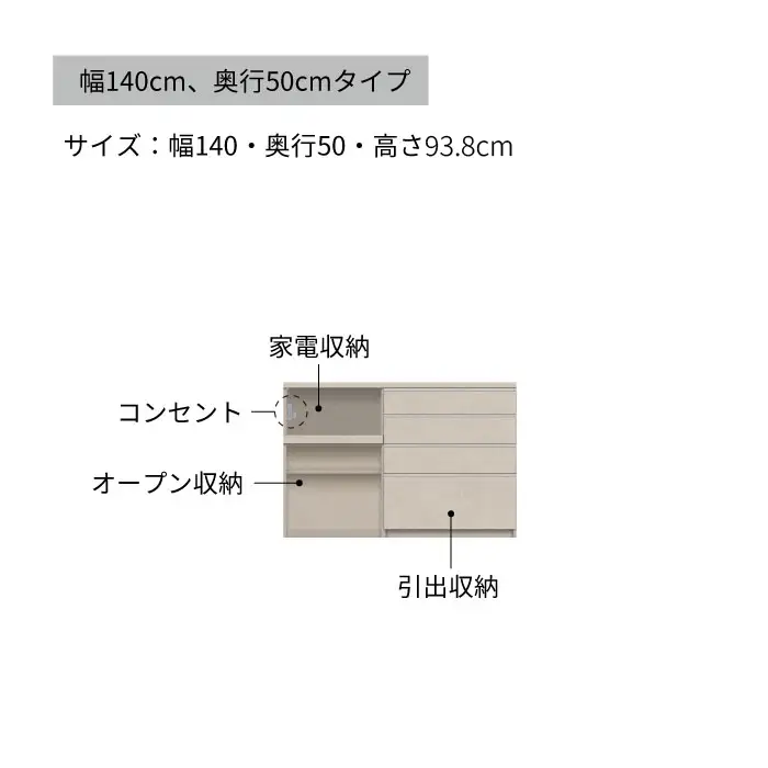 キッチンボード YS-1402R下台 [No.1302] ／ 家具 インテリア 岐阜県