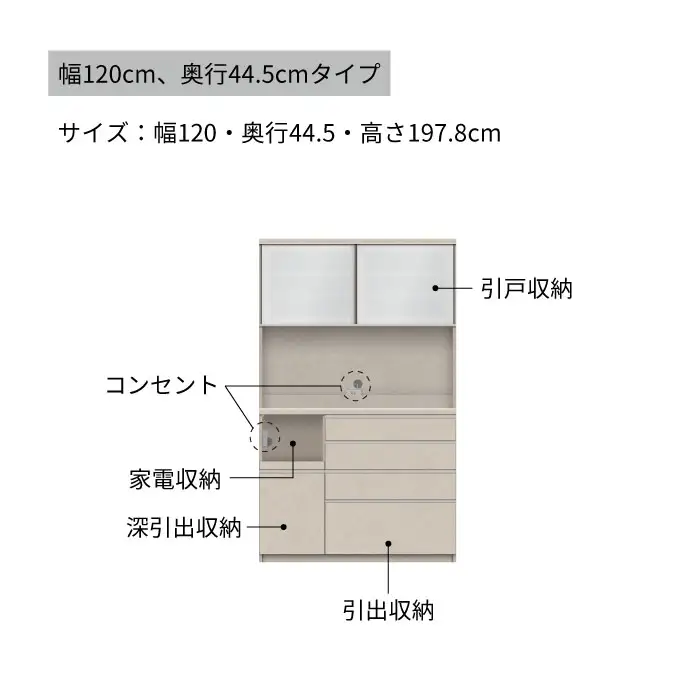 キッチンボード YS-S1200R [No.1319] ／ 家具 インテリア 岐阜県