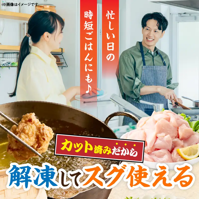 数量限定 宮崎県産 若鶏むね肉 切身 250g×12袋 計3kg_BAV12-26