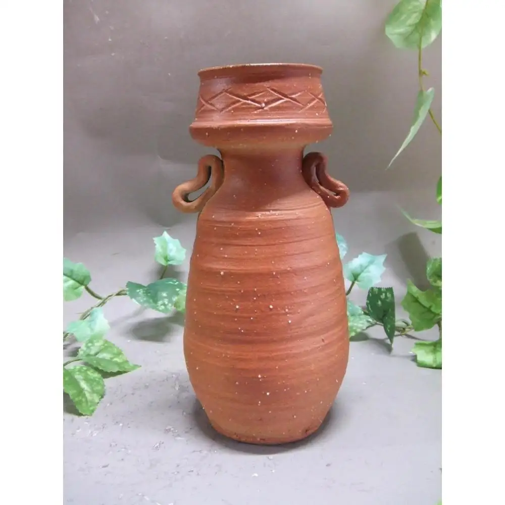 【信楽焼】耳付古信楽花入　花瓶　花器　nha-051