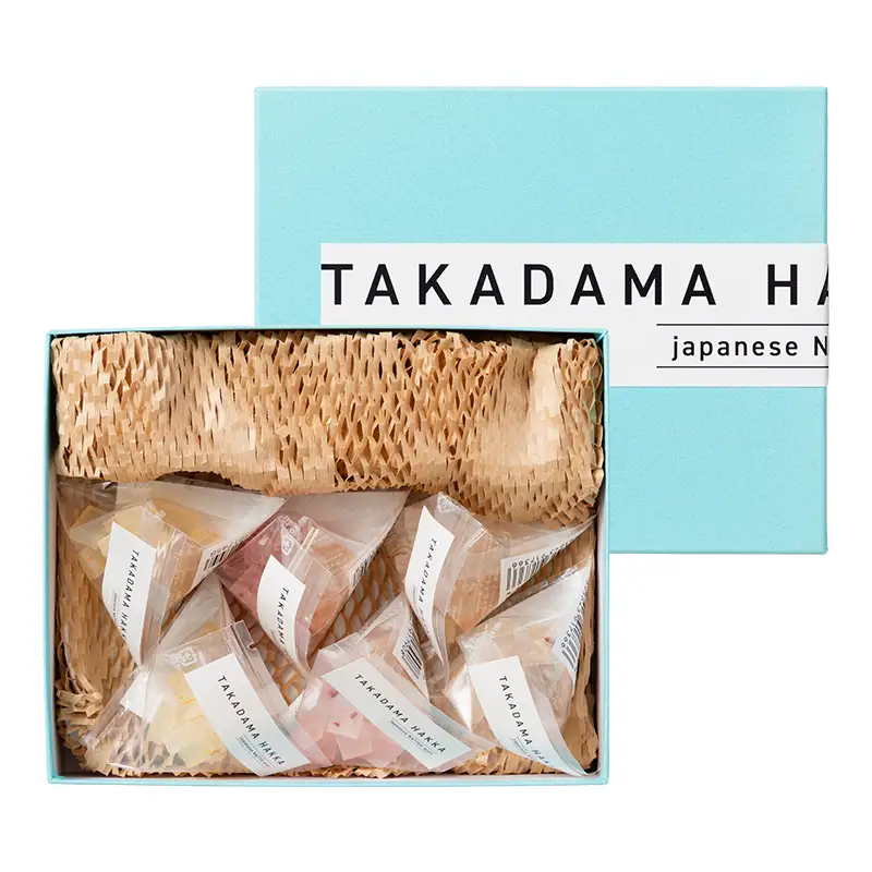 【高擶薄荷】山形県産 在来種の薄荷使用！ 琥珀糖3種6個セット（遊佐レモン2袋・山形ラズベリー2袋・大江すもも2袋） F2Y-7004