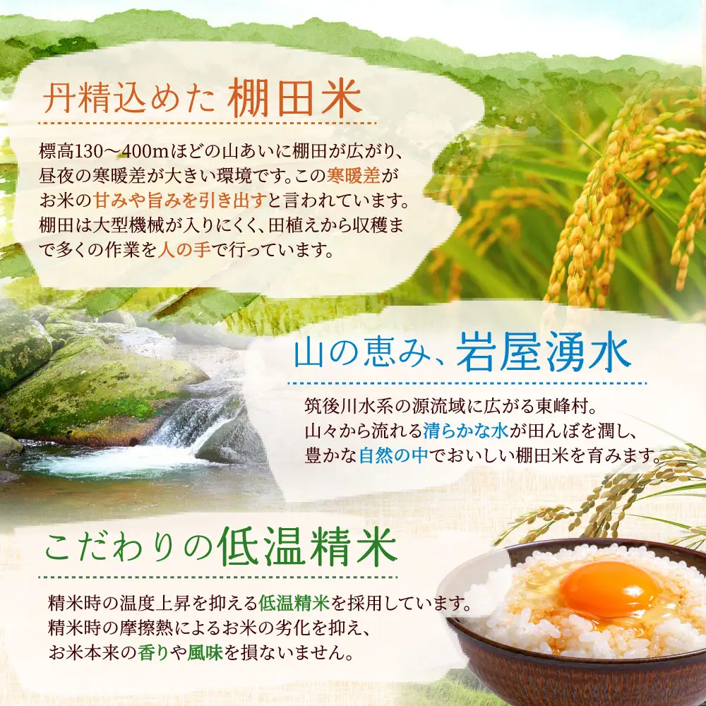 AJ4 【天空の一膳】東峰村産 令和8年産 夢つくし 10kg 