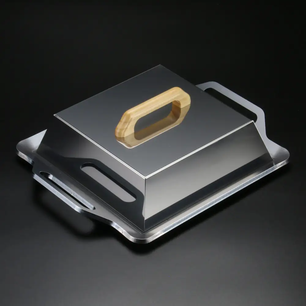 1368 ZEOOR 焼肉プレート イワタニ カセットフータフまる タフまるXG 専用 極厚鉄板 9mm 蒸し焼き蓋付き IW90-40T