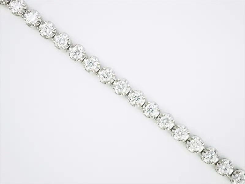 Deliciae テニスネックレス ストレート ワイドシャトン PT900 ダイヤモンド【5.0ct】DTN-12-PT-0501