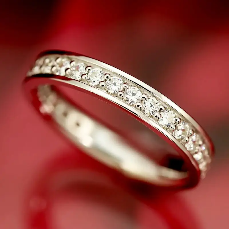 Pt950　0.70ct　ダイヤモンド　フルエタニティリング-R0091