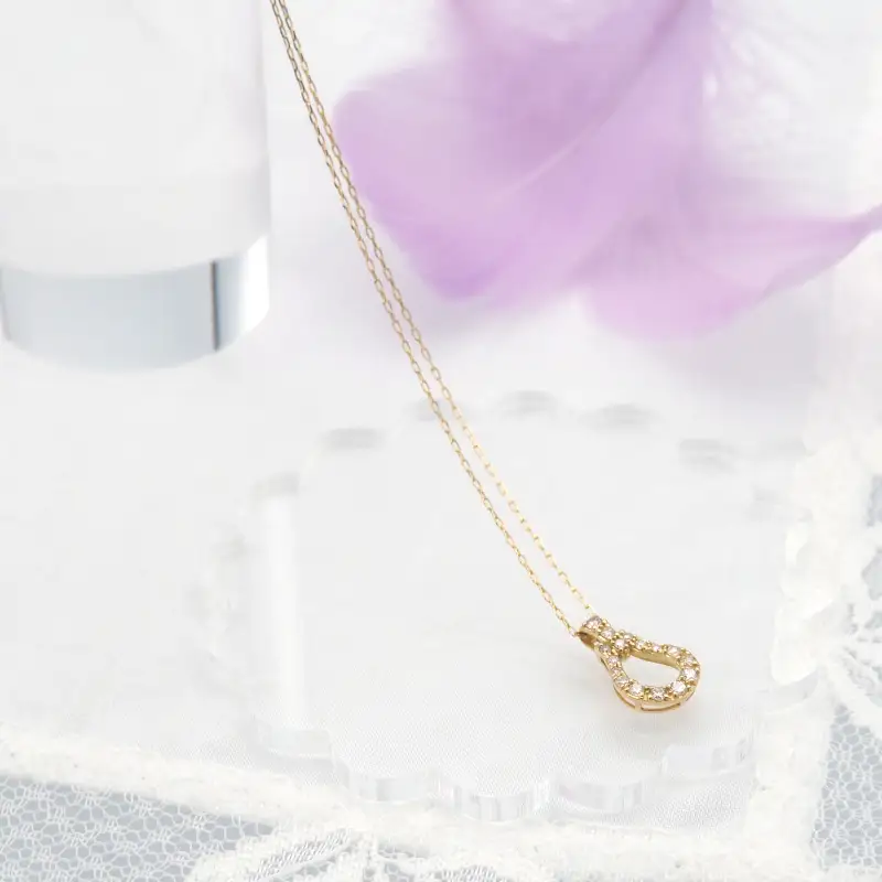 K18 0.15ct ダイヤモンド ペンダントネックレス　FHH-019980