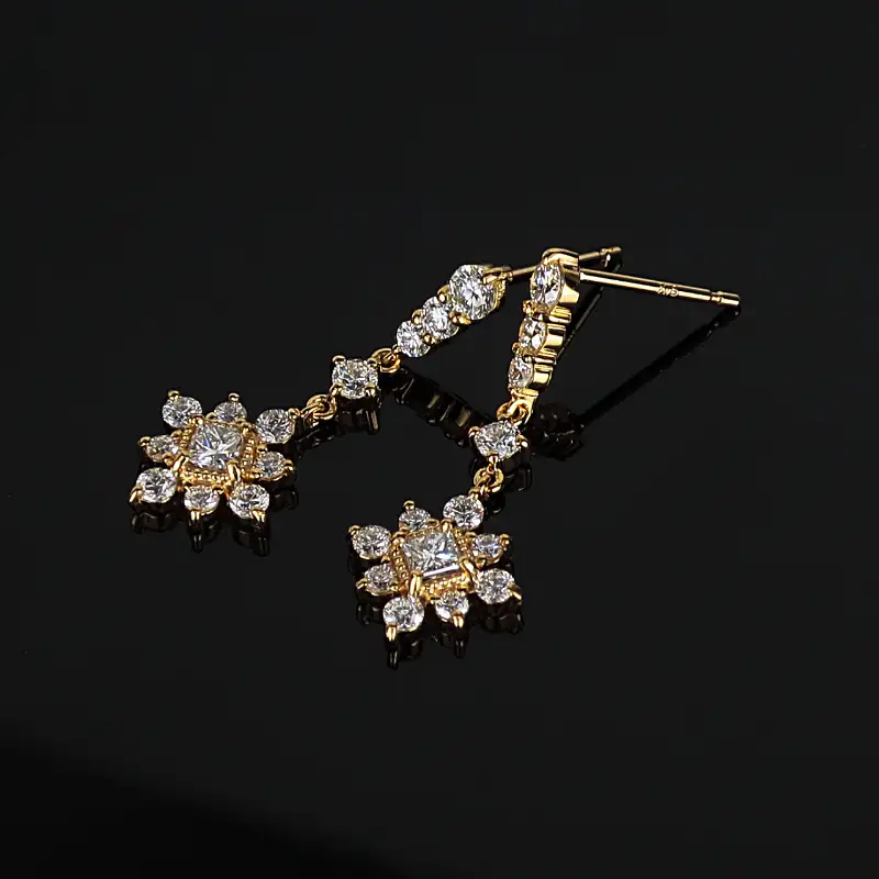 K18YG ダイヤ0.8ct ブリリアントピアス PNI-314AB YGNW
