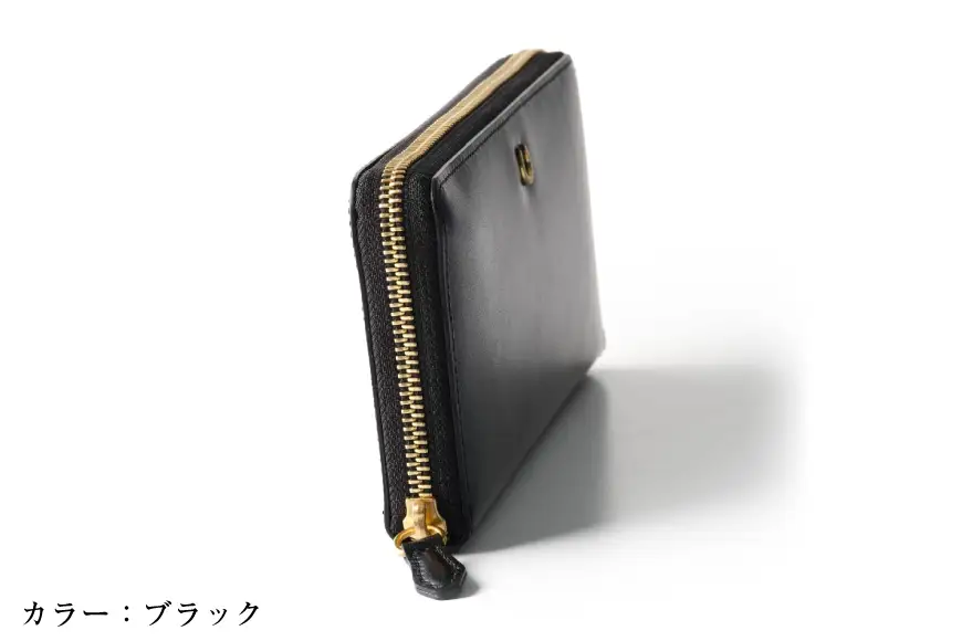 SOMES 財布 PT-81 ラウンド長財布 ネイビー