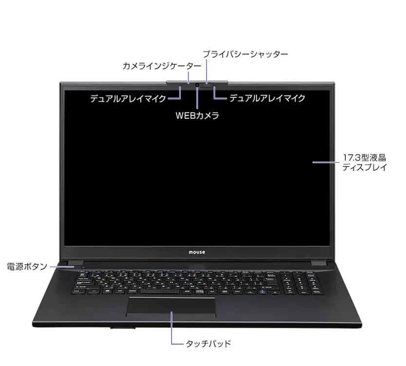 ノートパソコン 【17.3型】 mouse-F7 マウスコンピューター 1704